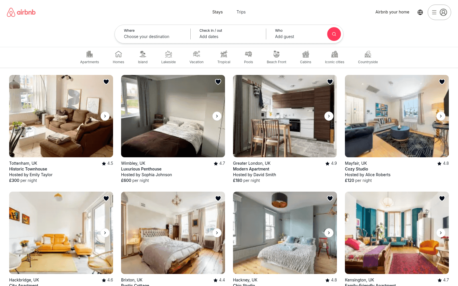 airbnb-clone screenshot